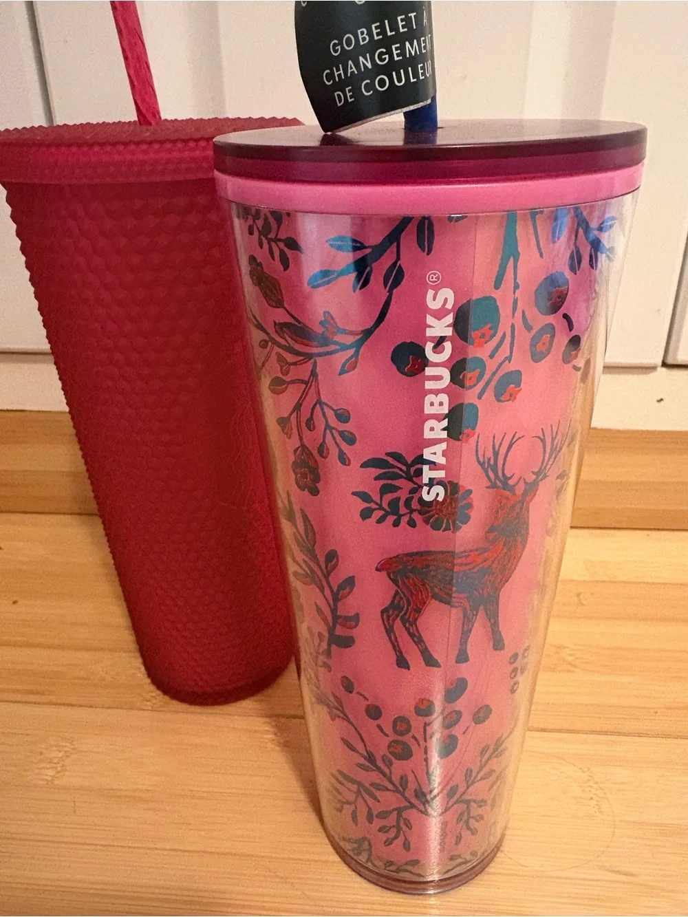 Starbucks 24 oz Cold Cup Tumbler Bundle | Pink Studded 2021